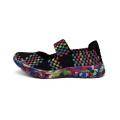 Women's Multi-color Woven Elastic Upper Dance Shoes