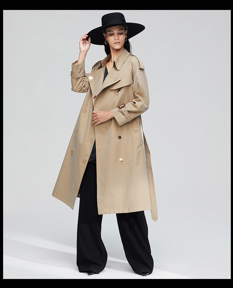 Casual Women Long Trench Coat