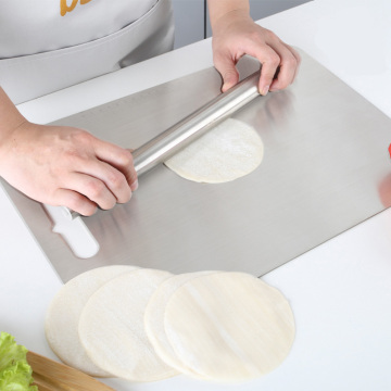 Stainless Steel Rolling Pin Pastry Boards For Dough Rolling Pin For Baking Cookies And Pastry Dough Kitchen Baking Tools