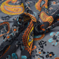 Classic paisley burnt-out velvet fabric for dress ткань хлопок ткани bazin riche getzner african фатин tissu telas tissus tela