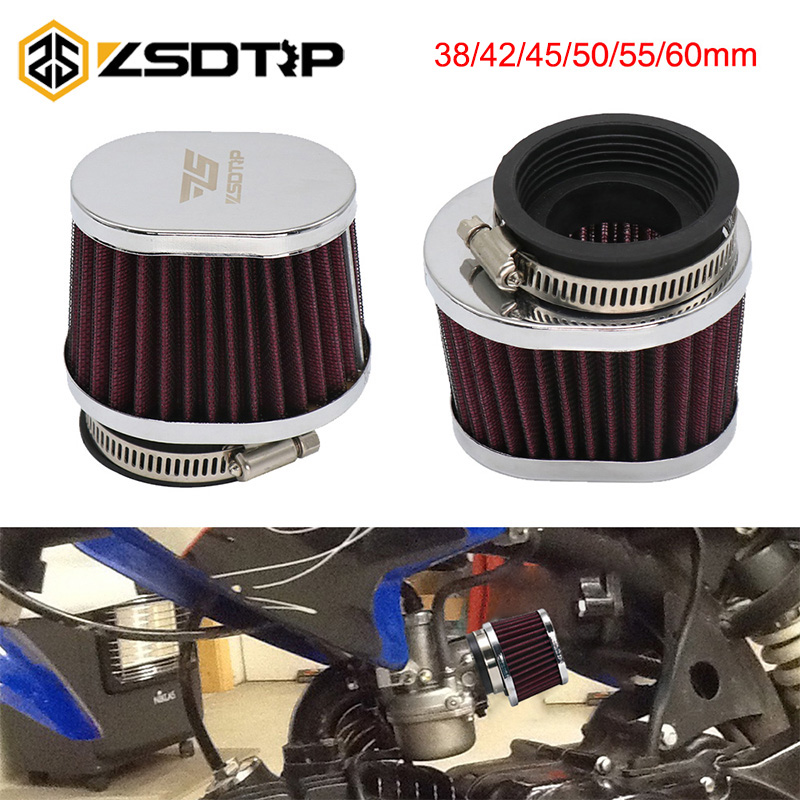 ZSDTRP 38 42 45 50 55 60mm Motorcycle Air Filter Motocross Scooter Air Pods Cleaner for PWK 21/24/26/28/30/32/33/34/35