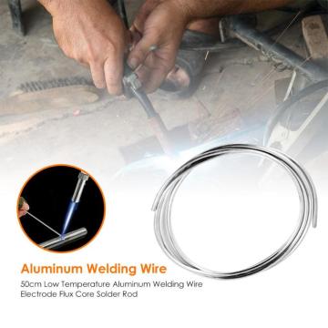 500mm Low Temperature Aluminum Solder Good Welding Performance Fewer Gas Holes Rod Welding Wire Flux Cored Soldering Rod
