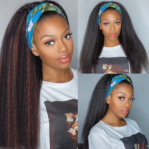 Yaki Straight Synthetic Headband Wig For Black Women Supplier, Supply Various Yaki Straight Synthetic Headband Wig For Black Women of High Quality