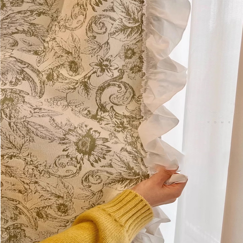Chenille Jacquard Lace Curtain