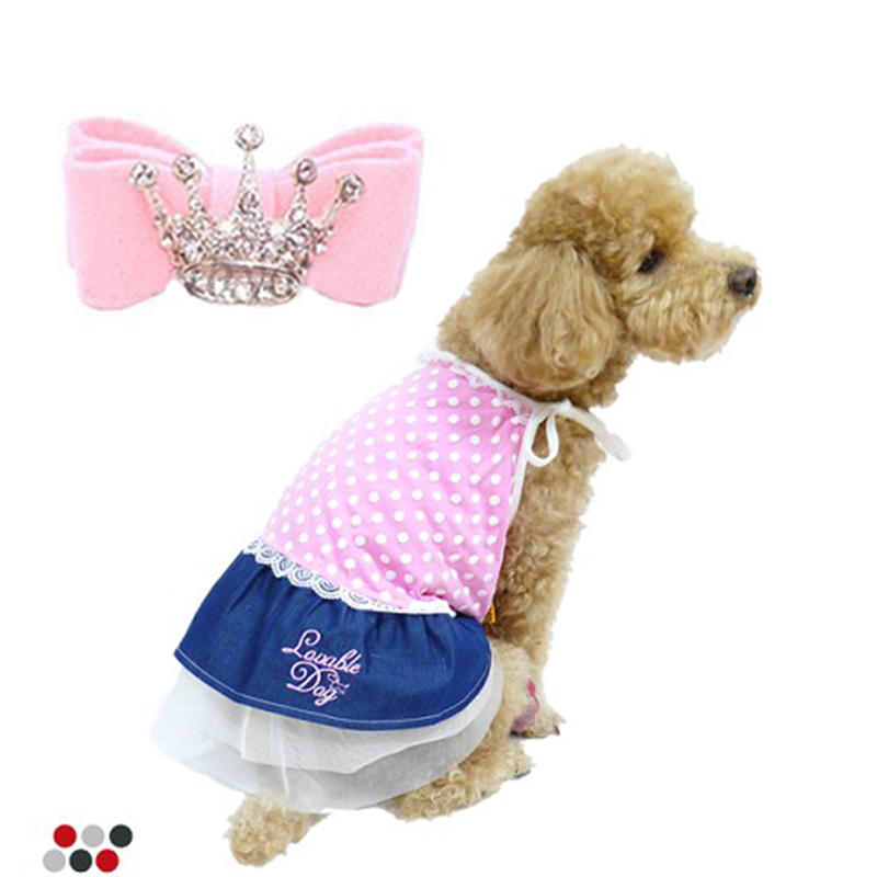Dog Grooming Bows Crystal Crown Cat dog Hair Bows Small Pog Grooming Accessories Dog Hair Rubber Bands Pet Supplies