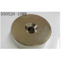 1 pcs 50*20 NdFeB Lifting Ring Magnet Dia. 50x20 mm with M10 Screw Countersunk Hole 10 mm Neodymium Rare Earth Permanent Magnet