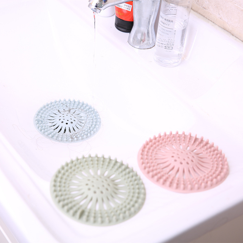 HOMETREE Round Floor Drain Cover Plug Water Filter Hair Catcher Strainer Cork Kitchen Silicone Sink Bathroom Anti-blocking H780