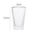 1pc Large Capacity Heat Resistant Highball Glass 2-Layer Scald-Proof Water Glass Drinking Cup Beverage Cup Drinking Utensils