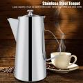 Household 2L Potable Hight Quality Stainless Steel French Press Coffee Kettle Tea Pot with Filter Delicate Coffee Maker