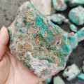 Natural Blue Turquoise Quartz Crystal Rough Rock stones Mineral Specimen Healing Crystal Home Decor DIY Gift 100-350g