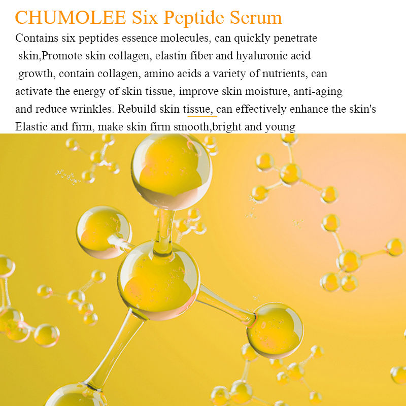 3pcs CHUMOLEE six peptides Face Serum Anti-Aging Wrinkle essence cream Moisturizing Whitening Firming Skin Care serum