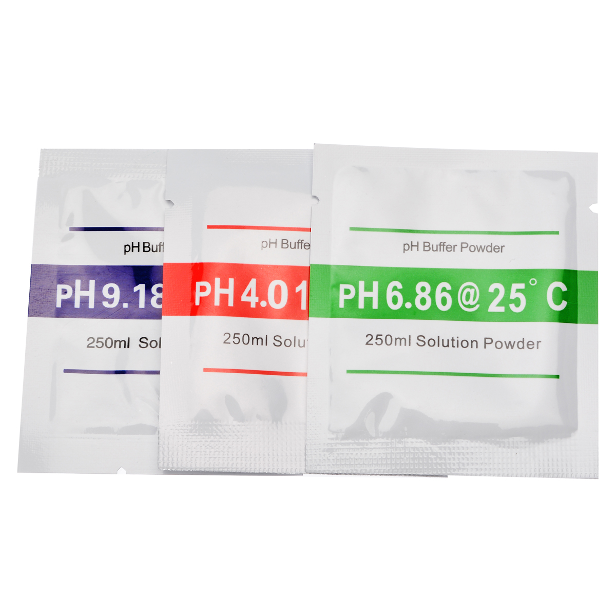 15pc PH Buffer Powder Measure Calibration Solution for PH Test Meter PH6.86 4.01 9.18 250ml Measure Calibration Solution Testing