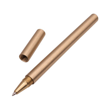 1 Pcs Brass ballpoint pen 0.5mm Copper pen Student school office writing pen Holiday Promotion Gift Pen Not tired of writing