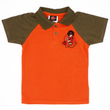 Boys Girls T-shirts Short Sleeve Children Polo shirt Embroidery Cartoon Pattern Baby Clothes Unisex Tops Kids Tees Clothing