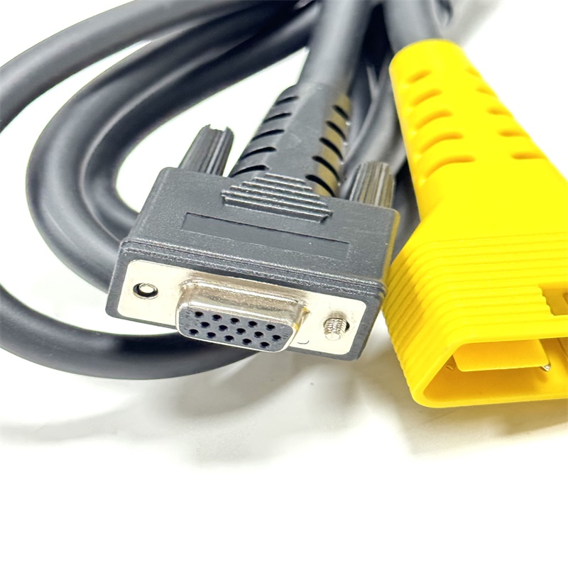 HDB15 Female to OBDII 16Pin Male Diagnostic Extension Cable Length 2000mm