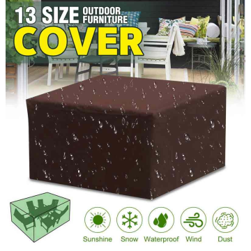 16 Sizes Brown Waterproof Outdoor Patio Garden Furniture Covers 210D Rain Snow Chair covers Sofa Table Chair Dust Proof Cover