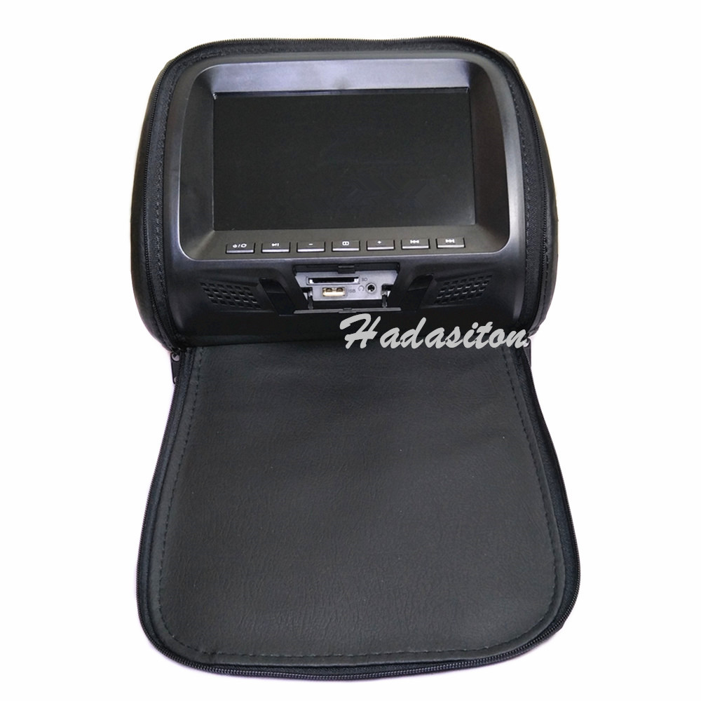 Universal 7" touch screen 1024*600 Car Headrest monitor MP4 MP5 player Pillow Monitor Support AV/USB/SD/FM/Speaker/Headphone