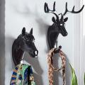 Fashion Animal Shaped Hooks Deer Stags Rhino Horse Decor Hanger For Hat Holder Home Head Coat Giraffe Hook Elephant Wall Ra U8W1