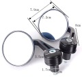 1Pair Universal 7/8" Round Bar End Rear Mirrors Moto Motorcycle Motorbike Scooters Rearview Mirror Side View Mirrors