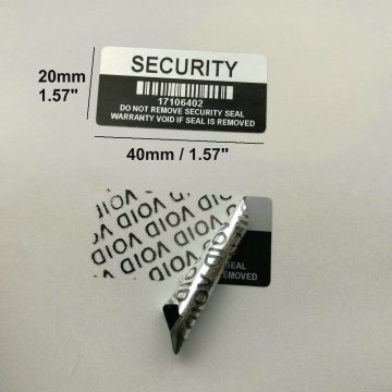 500pcs 40*20mm VOID Security Labels Removed Tamper Evident Warranty Sealing Sticker 1.57'' x 0.78''