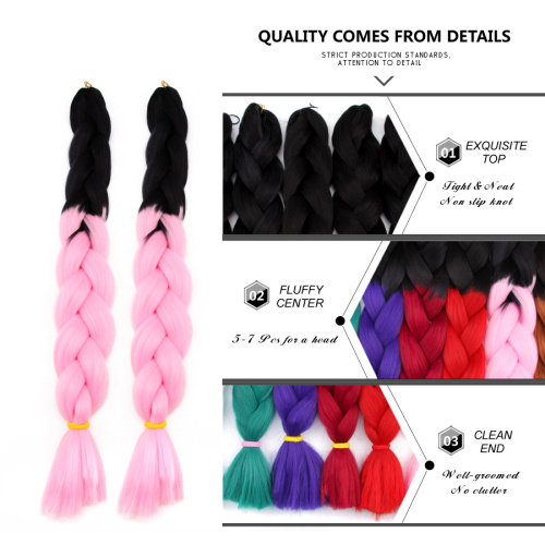 30Inch 165G Synthetic Jumbo Ombre Braid Hair Extension Supplier, Supply Various 30Inch 165G Synthetic Jumbo Ombre Braid Hair Extension of High Quality