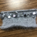 пряжа 50g/Ball /140M 100% cotton yarn 6mm+3mm special Sequin yarn DIY garment accessories Rag doll Knitting yarn