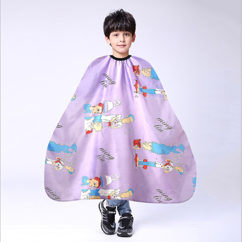 1pcs Kids Salon Hairdressing Cape Hairdresser Hair Cutting Gown Barber Cape Hairdresser Cape Gown Cloth Waterproof Hair Cloth