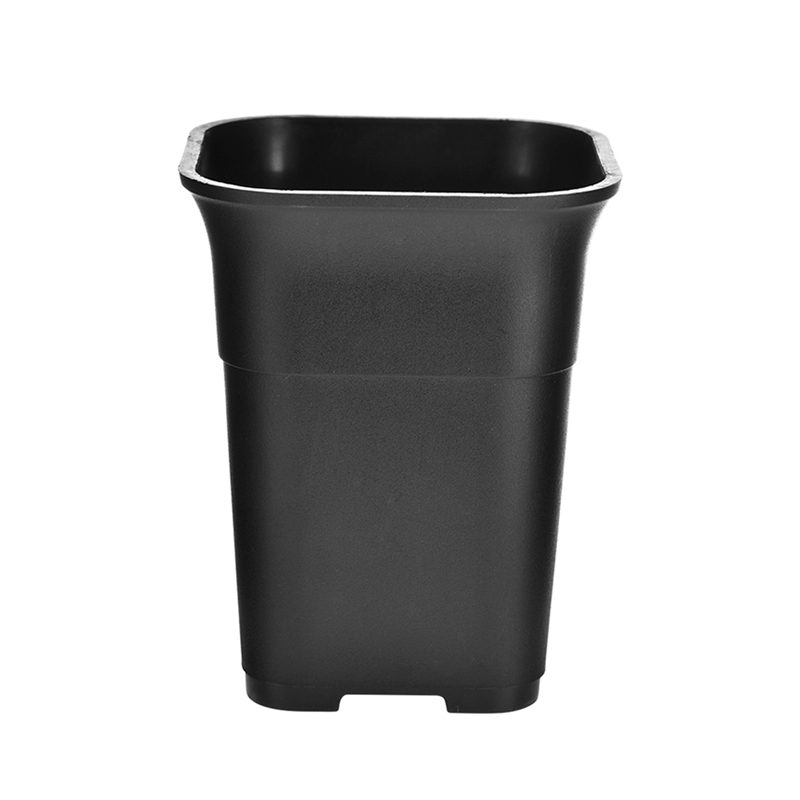 5Pcs Black Square High Waist Mini Nursery Pot Planter Succulent Plant Pot Small Flower Planters