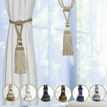 1PC Curtain Tassel Tiebacks Curtain Clips Rope Tie Backs Holdbacks Decorative Curtain Holder Accessories For Drape