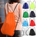 Portable Drawstring Bag Oxford Students Backpack Waterproof Sports Riding Backpack Gym Drawstring Shoes Clothes Organizer Pack