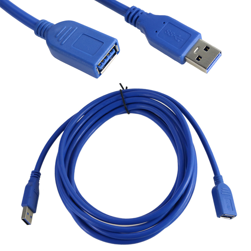 0.3/0.5/1m/1.5m/3m USB 3.0 Type A Female M to Type A Male AF-AM Fr Extension Cable Adapter