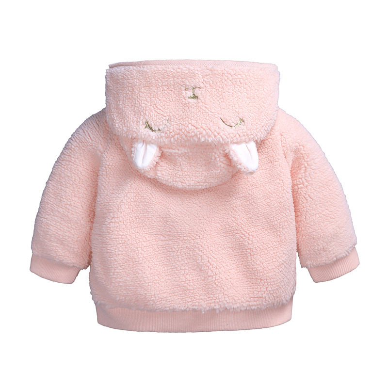 Newborn Coat Baby Clothes Winter Hooded Coat Baby Girl Winter Warm Jacket Lamb Velvet Warm Bear Children's Coats Outerwear