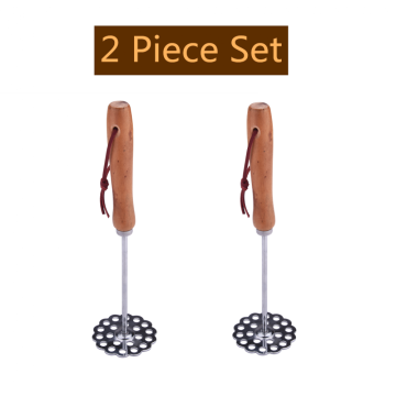 Potato Masher with Wooden Handle Set of Two