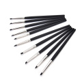 Black 5pcs/set Silicone Rubber Shapers Polymer Clay Sculpting Fimo Modelling Tools Multi Function Pen For DIY Art Tools Supply