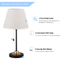 Modern Nightstand Lamps Set for Bedroom