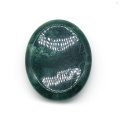 Moss Agate Thumb Worry Stone Anxiety Healing Crystal Therapy Relief