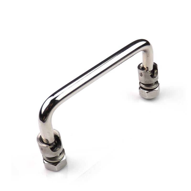 Stainless Steel Industrial Handle U-Shape folding Toolbox suitcases Equipment Distribution Box Cabinet knob Hardware 90-150mm