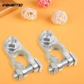 Vehemo Hot 2Pcs 1.2cm Car Truck Battery Terminal Connector Clamp Clips Negative Positive Aluminum Alloy Material