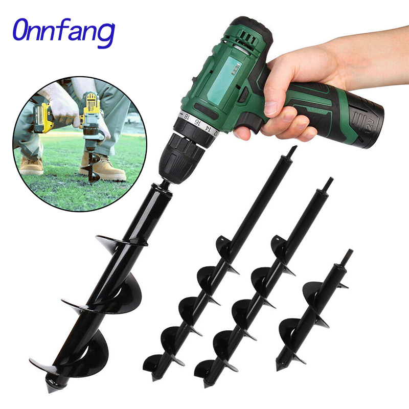 Garden Planter Drillforce Spiral Drill Bit Flower Bulb Hex Shaft Auger Yard Gardening Planting Post Hole Power Digger Tools Dril