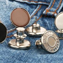 2pcs Adjustable Detachable Jeans Buttons Nail Free Metal Buttons For Clothing Diy Sewing Clothes Accessories