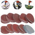 100pcs 3 Inch 75mm Sandpaper 80-3000 Grit Sander Disc Sanding Discs Cutting Disc Backer Set For Polishing Cleaning Abrasive Tool