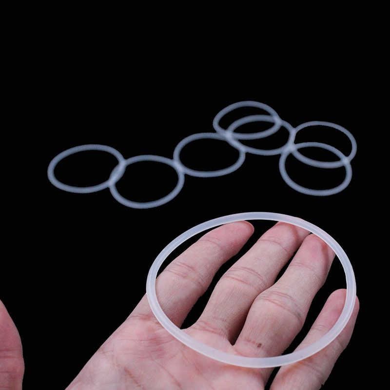 White Silicon Ring Silicone/VMQ O ring 5mm Thickness OD55/60/65/70/75/80/85/90/95/100/105mm Rubber O-ring Seal Gasket Washer