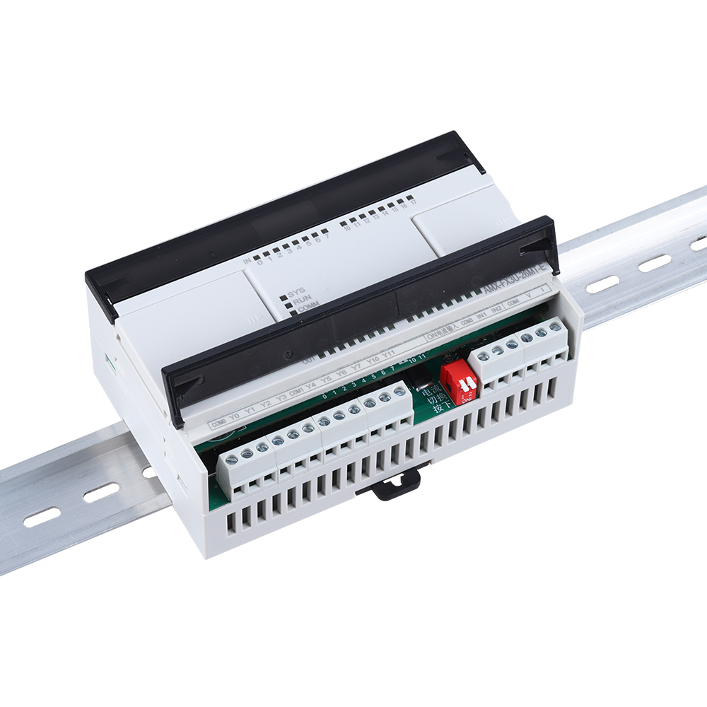 AMX-FX3U-26MT-E Compatible Mitsubishi MELSEC Series PLC Transistor 2AI/1AO 16DI/10DO Ethernet MODBUS Programmable Controller