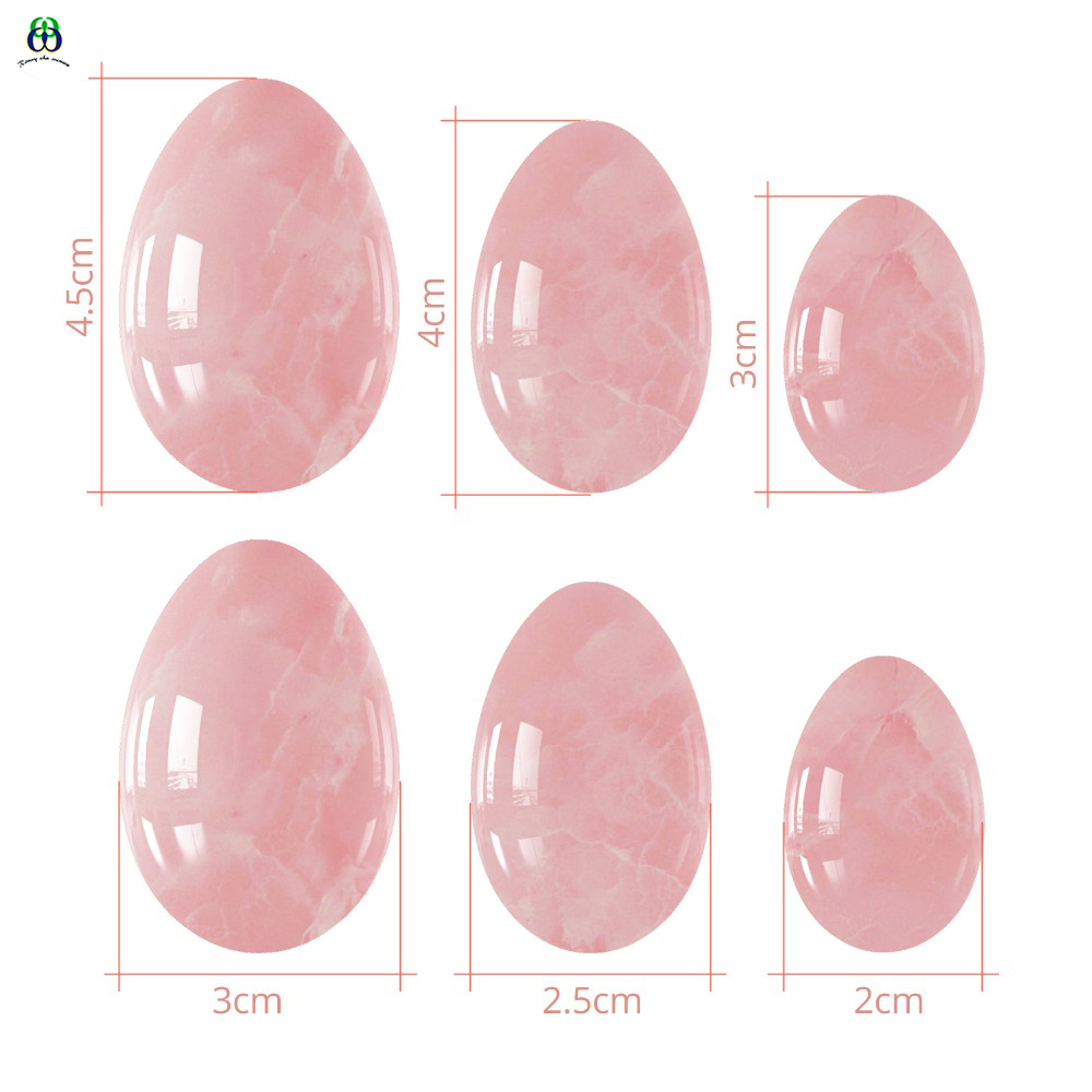 Yoni Egg Rose Quartz Jade Eggs Ben Wa Ball for Women Kegel Exercise Tightening Vaginal Muscle Health Body Massage & Relaxation