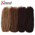Xtrend Synthetic Marley Braids Crochet Hair Afro Twist Braiding Hair Extensions 18inch 20 strands/pack 1-10 packs
