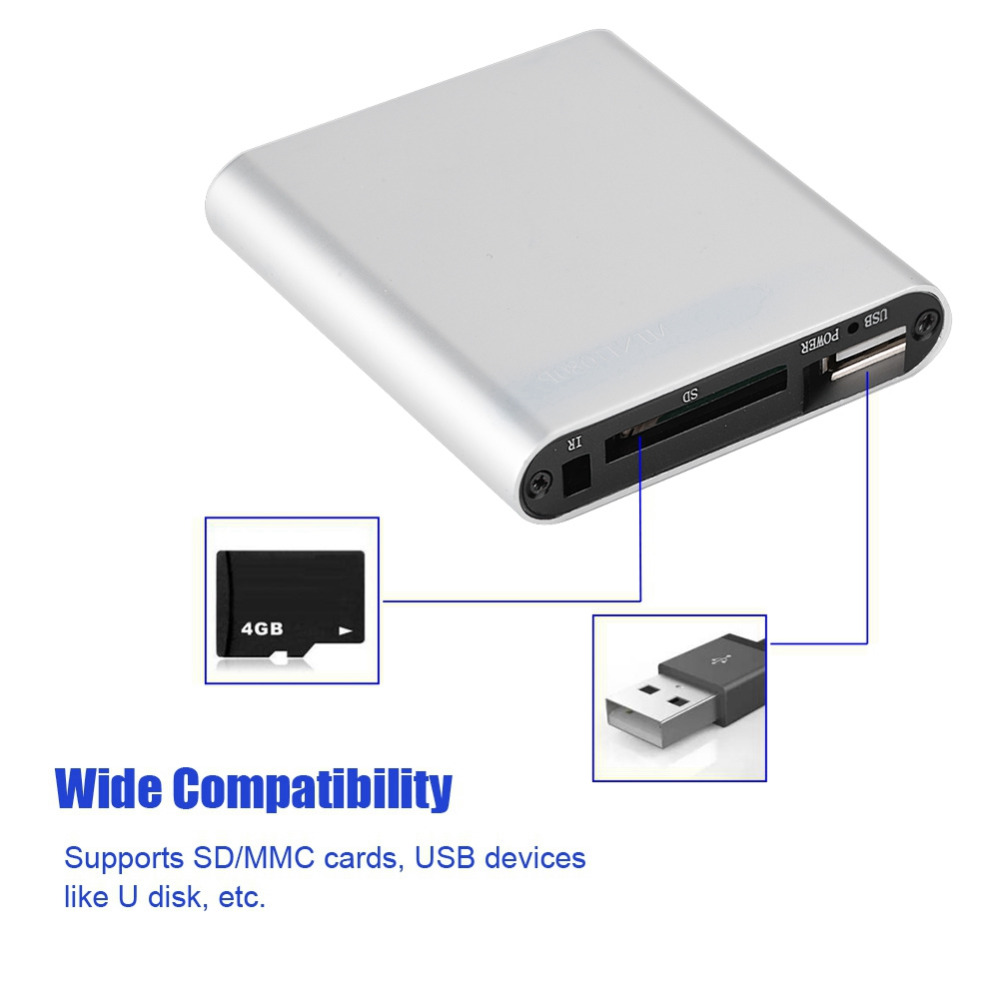 Mini Full HD Usb External Hdd Player Media Player Stereo Sound & 1080P Video HDMI/AV Output Media Player Center