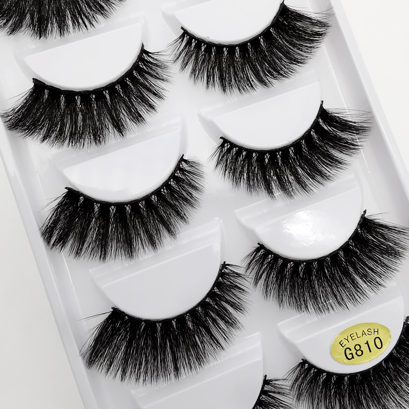 5 Pairs Mink Eyelashes False Eyelashes natural False Lashes 3D Mink Lashes 3D Lashes Mink Faux Cils Cilios Fluffy Fake Eyelashes