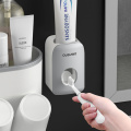 Wall Mount Toothbrush Holder Toothpaste Squeezer Automatic Dispenser Bathroom Accessories Sets Storage Organizer Rack Box