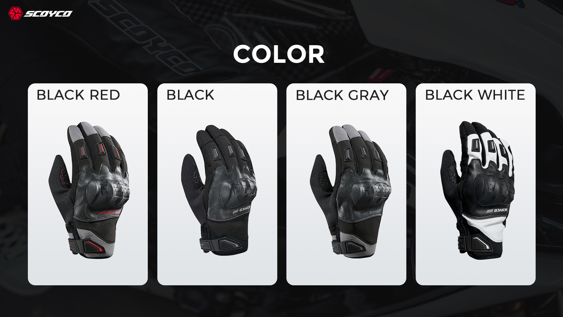 knuckle protection riding gloves