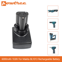 Powtree 10.8V 6000mAh Lithium Ion Rechargeable Battery for Makita 12V 4.0Ah BL1013 BL1014 LCT204 DF330D TD090D Y70